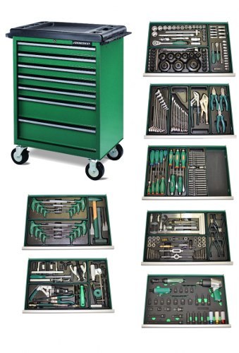 JONNESWAY WÓZEK WARSZTATOWY 7DW5 + 266szt. NARZĘDZI JONNESWAY