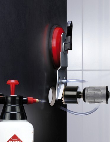 RUBI ZESTAW FORAGRES DO WIERCENIA NA MOKRO 20, 28, 35, 43, 50, 65 mm + PROWADNICA + HYDRONETKA RUBI