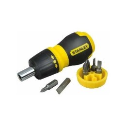 STANLEY WKRĘTAK MULTIBIT Z/G KRÓTKI + 7KOŃCÓWEK STANLEY