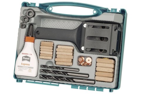 WOLFCRAFT ZESTAW STARTOWY DO POŁĄCZEŃ KOŁKOWYCH (DO KOŁKÓW DREWNIANYCH 6, 8 I 10MM) WOLFCRAFT