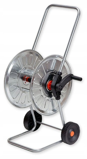 ZINCATO BĘBEN NA WĄŻ ODRODOWY, NA KOŁACH 60mb 1/2" AG212 BRADAS