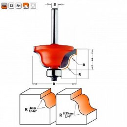 CMT FREZ DO PROFILI RZYMSKICH Z ŁOŻYSKIEM HM R=6,4 D=38,1 I=17,3 S=6%%% CMT