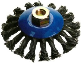 SZCZOTKA DRUCIANA TALERZOWA Z GWINTEM 125 mm RR-TLOS125 DREL/CONDOR