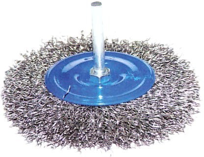 SZCZOTKA DRUCIANA TARCZOWA DRUCIANA Z TRZPIENIEM 120 mm SR-T120 DREL/CONDOR