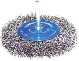 SZCZOTKA DRUCIANA TARCZOWA Z TRZPIENIEM 100mm SR-T100 DREL/CONDOR