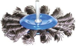 SZCZOTKA DRUCIANA TARCZOWA Z TRZPIENIEM DRUT SKRĘCANY 100 mm SRR-TTS100 DREL/CONDOR