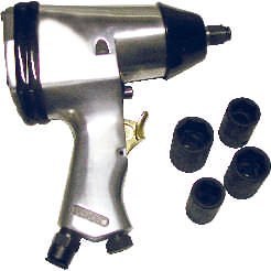 ABAC KLUCZ UDAROWY PNEUMATYCZNY 1/2" + NASADKI ABAC