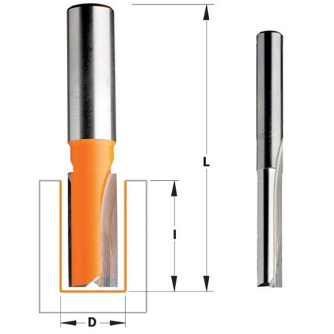 CMT FREZ PROSTY KRÓTKI HM D= 2 I=8 L=38 S=6%%% CMT