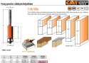 CMT FREZ PROSTY Z ŁOŻYSKIEM DOLNYM HM I=12,7 D=9,5 S=8 CMT