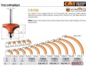 CMT FREZ ZAOKRĄGLAJĄCY Z ŁOŻYSKIEM HM R=16 D=44,5 I=22 S=12,7 CMT