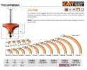 CMT FREZ ZAOKRĄGLAJĄCY Z ŁOŻYSKIEM HM R=22,2 D=57,1 I=28,4 S=12 CMT