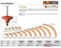 CMT FREZ ZAOKRĄGLAJĄCY Z ŁOŻYSKIEM HM R= 9,5 D=31,7 I=14 S=12%%% CMT