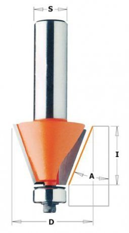 CMT FREZY DO UKOSOWANIA Z ŁOŻYSKIEM HM A=45 D=65 I=26 S=12%%% CMT
