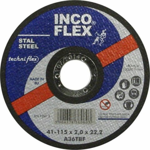 INCOFLEX TARCZA DO METALU 230 x 3,2 x 22,2mm INCOFLEX