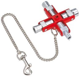 KNIPEX KLUCZ WIELOFUNKCYJNY DO SZAF STERUJĄCYCH/ROZDZIELNI KNIPEX