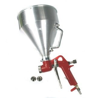 PISTOLET DO TYNKÓW ZBIORNIK METAL / NIKLOWANY SILVER SILVER