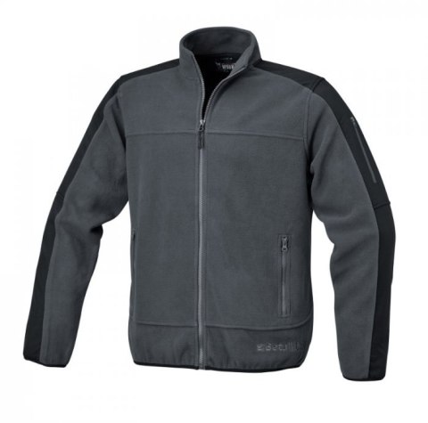BETA KURTKA POLAROWA SZARA ZE WSTAWKAMI Z POLIESTRU 280 GRAM SZARA 7622G - ROZMIAR XXL BETA