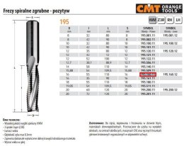 CMT FREZ D=S=16 I=55 L=110 Z=3 SPIRALNY ZGRUBNY POZYTYW CMT