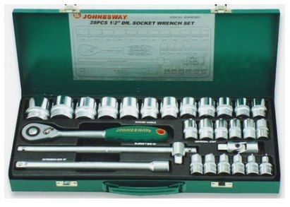 JONNESWAY KOMPLET KLUCZY NASADOWYCH 1/2" 6 KĄTNA 28szt. S04H4728S JONNESWAY