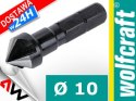 WOLFCRAFT FAZOWNIK/POGŁĘBIACZ STOŻKOWY 10mm HSS UCHWYT 6-KĄTNY WOLFCRAFT