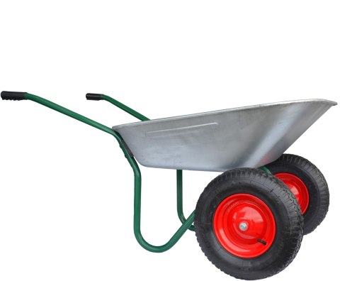 AWTOOLS TACZKA OGRODOWA 100L DWA KOŁA FELGI METALOWE AWTOOLS