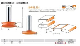 CMT FREZ ŻŁOBIĄCO-ZAOKRĄGLAJĄCY HM D=38 R=3,2 S=12 CMT
