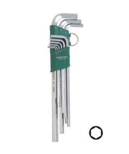 JONNESWAY IMBUSY 9 elem. BARDZO DŁUGIE (1,5-10) BEZPOSLIZGOWE H03SM109S JONNESWAY