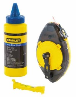 STANLEY SZNUR TRASERSKI POWERWINDER 30m + KREDA + POZIOMNICA SZNURKOWA STANLEY