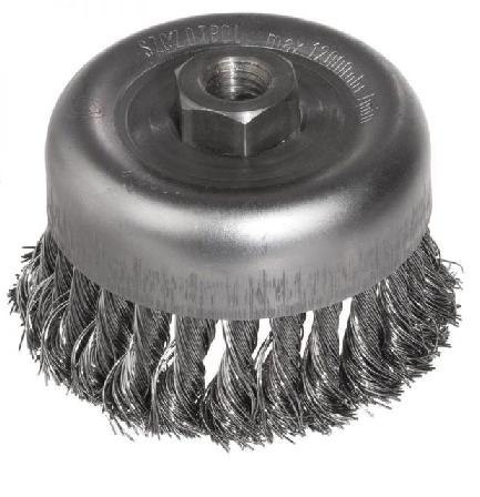 SZCZOTKA DOCZOŁOWA SKRĘCANA Fi 50mm GWINT M14 SZCZOTPOL