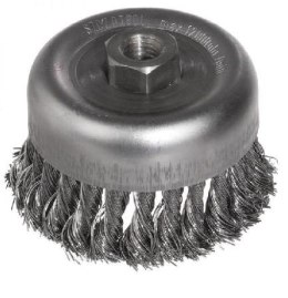 SZCZOTKA DOCZOŁOWA SKRĘCANA Fi 80mm GWINT M14 SZCZOTPOL