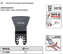 YATO SKROBAK DO NARZĘDZIA WIELOFUNKCYJNEGO 34688 YATO