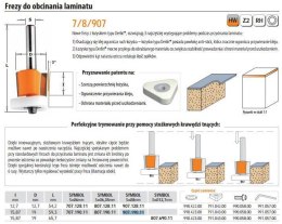 CMT FREZ DO OBCINANIA LAMINATU HS D=19 I=15,87 S=8 TRZPIEŃ 8mm%%% CMT