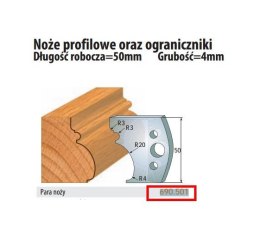 CMT NOŻE PROFILOWE HSS 50 x 4mm 690.501 CMT
