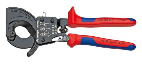 KNIPEX NOŻYCE DO CIĘCIA KABLI I PRZEWODÓW DO 32mm ZAPADKOWE KNIPEX