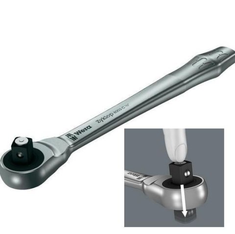 WERA GRZECHOTKA Z PRZEKŁADANYM ZABIERAKIEM 1/4" 8003C WERA