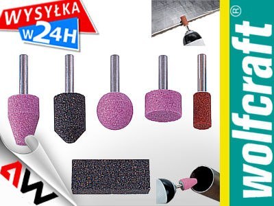 WOLFCRAFT KAMIENIE SZLIFIERSKIE 5szt. TRZPIEŃ 6mm WOLFCRAFT