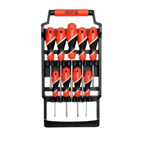 YATO WKRĘTAKI KOMPLET 9szt. PŁASKIE / KRZYŻOWE S2 58 HRC 25968 YATO