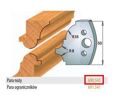 CMT NOŻE PROFILOWE HSS 50 x 4mm 690.541 CMT