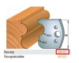 CMT NOŻE PROFILOWE HSS 50 x 4mm 690.572 CMT