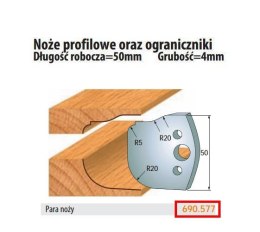 CMT NOŻE PROFILOWE HSS 50x4mm 690.577 CMT