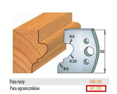 CMT OGRANICZNIKI NOŻY PROFILOWYCH 50mm 691.505 CMT