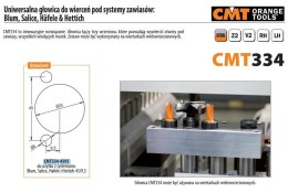 CMT UNIWERSALNA GŁOWICA DO WIERCENIA POD ZAWIASY W SYSTEMACH: BLUM / SALICE / Häfele & Hettich CMT