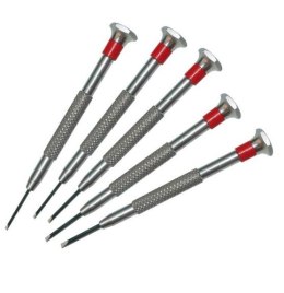 STANLEY WKRĘTAKI PRECYZYJNE PŁASKIE KOMPLET 5 szt. 0,8 / 1 / 1,2 / 1,6 / 2mm STANLEY