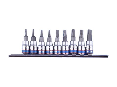 KING TONY KOMPLET NASADEK 1/4" TORX 9 elem. 2033 T8 - T40 KING TONY