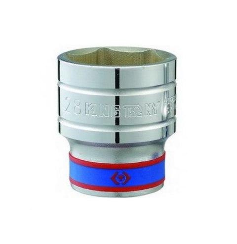 KING TONY NASADKA KRÓTKA 1/2" 22mm x 40mm 6-KĄTNA CHROM KING TONY