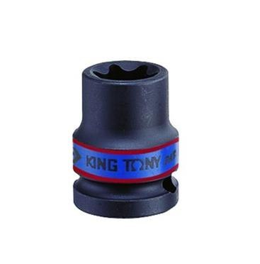 KING TONY NASADKA KRÓTKA UDAROWA GWIAZDKOWA / TORX KRÓTKA TORX 1/2" E16 x 38mm CR-MO KING TONY