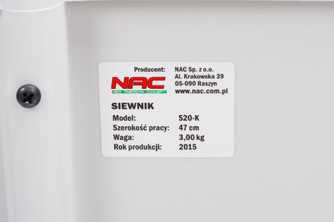 NAC SIEWNIK 20L 470mm S20-K NAC