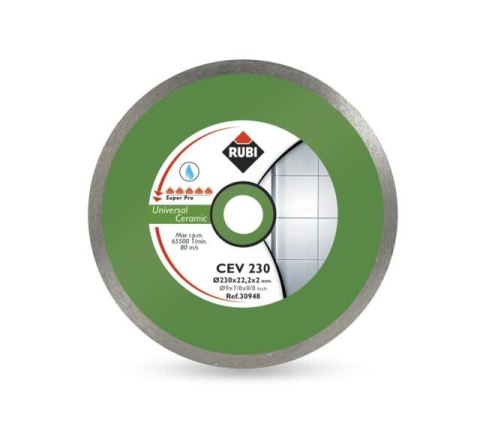 RUBI TARCZA DIAMENTOWA CEV 250 x 25,4mm PRO RUBI