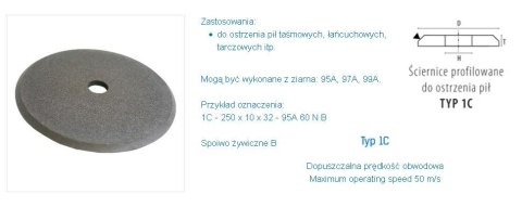 TARCZA DO OSTRZENIA 150 x 6,0 x 20mm INCOFLEX