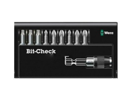 WERA ZESTAW KOŃCÓWEK / BITÓW 9 elem. + UCHWYT MAGNETYCZNY WERA